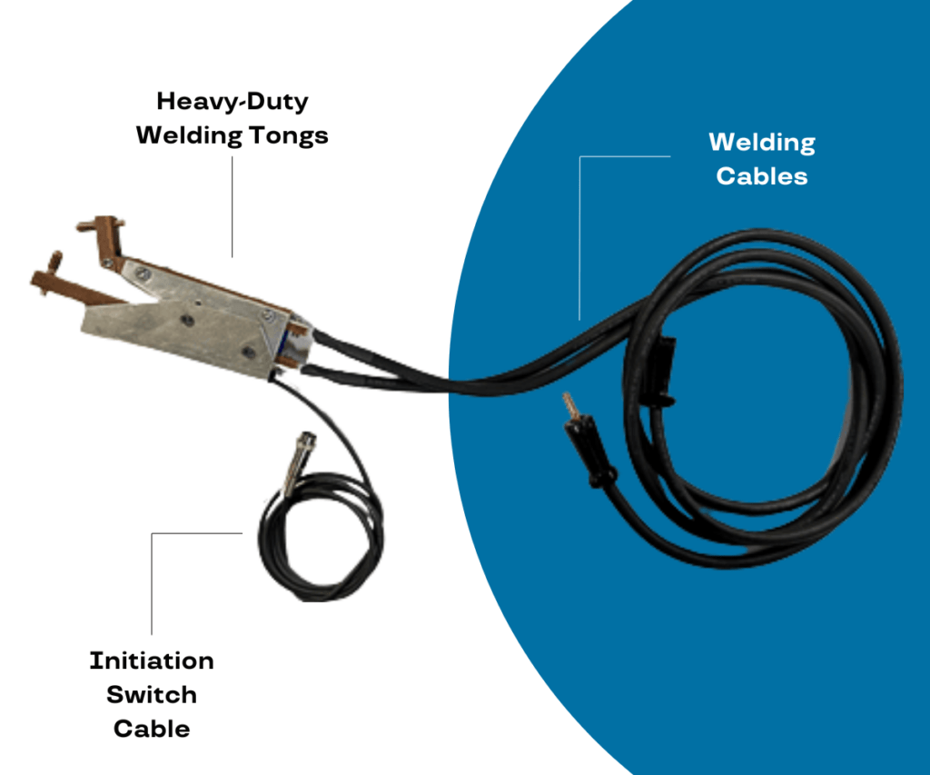 Details of weld tongs